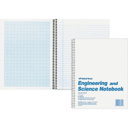 Rediform Notebook, 10X10Sq, Cr11X8.5 RED33610